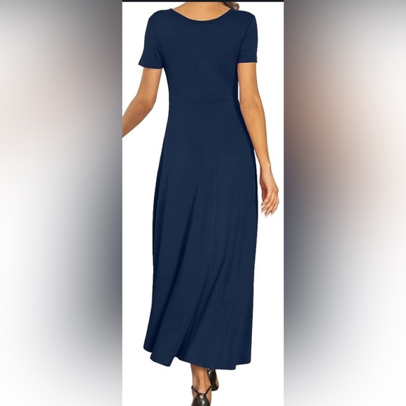 AYIFU Short Sleeve High Low Maxi Dress - Picture 2 of 3